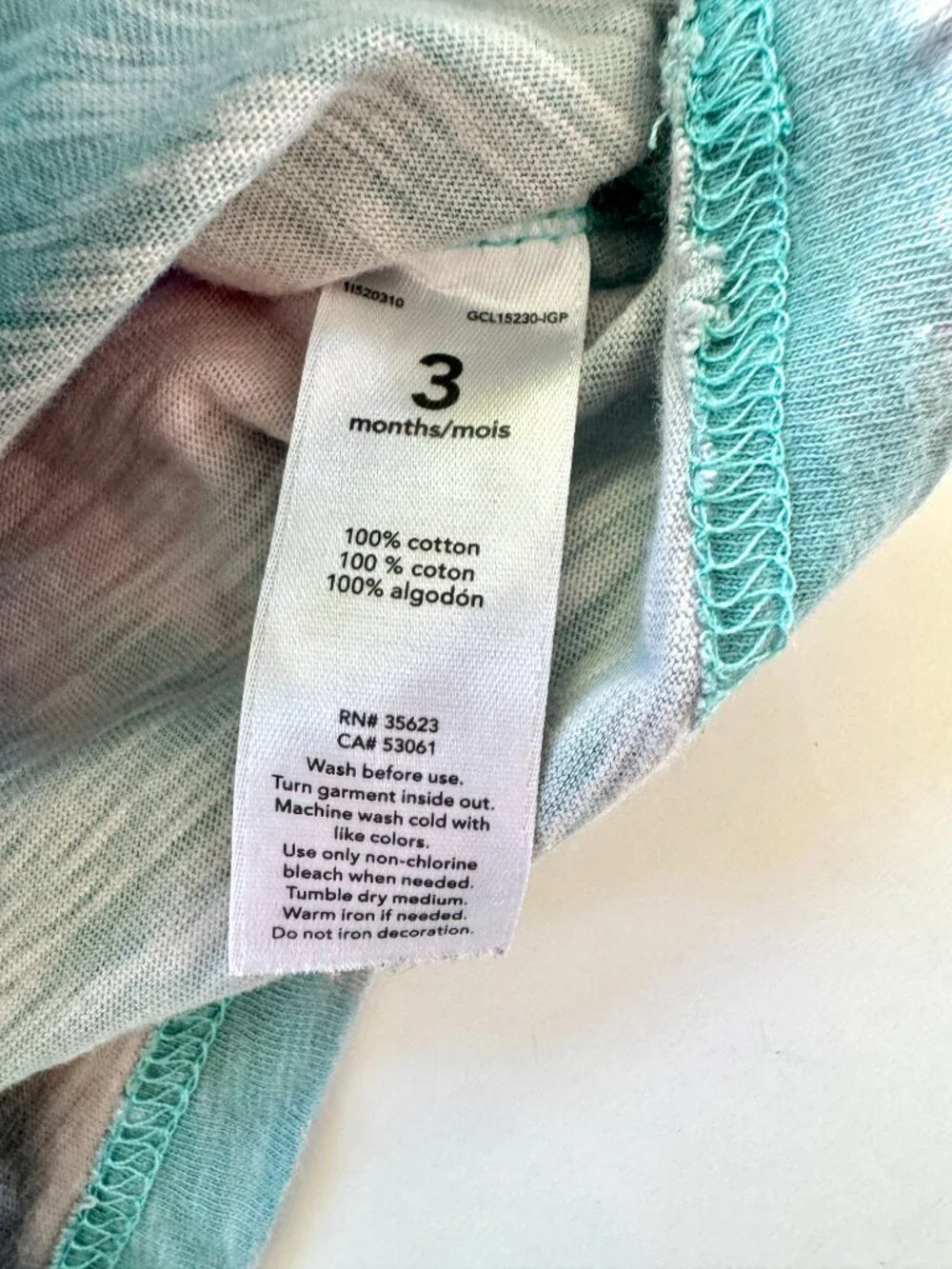 Baby Boy Carter's 2pc Shirt Bundle Dino & Tie Dye 3M